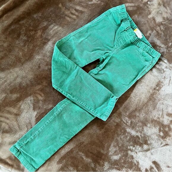 Mini Boden Girls Green Skinny Corduroy Pants/ Trousers with Back Pockets Size 7 - Picture 2 of 11